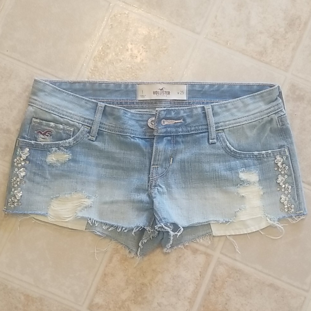 Hollister jean shorts